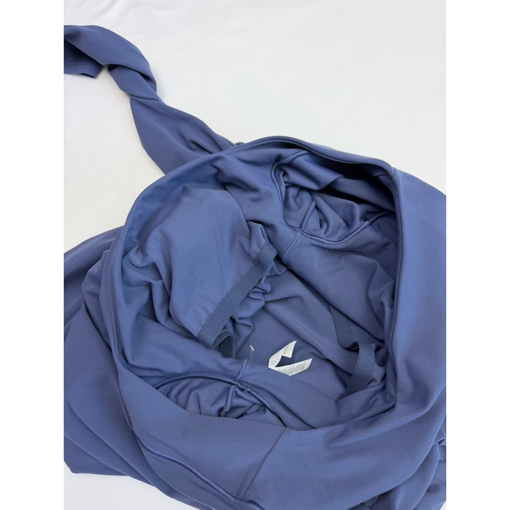 Offline by Aerie Real Me Xtra Long Sleeve Bodysuit Square Neck Blue S NWT - Picture 9 of 12